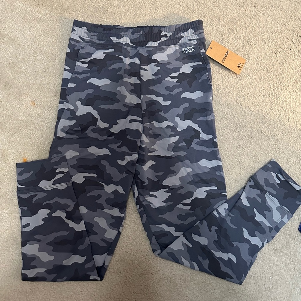 Pink Full length high waist joggers